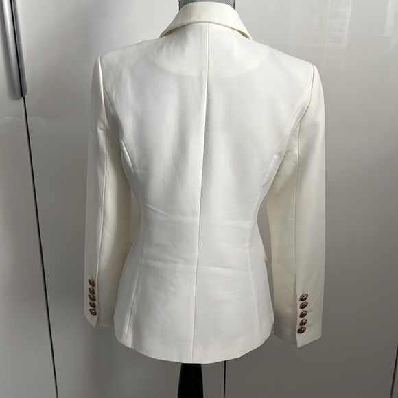Women’s Classic Tailored Double Breast Blazer Gold Button - Picture 3 of 13